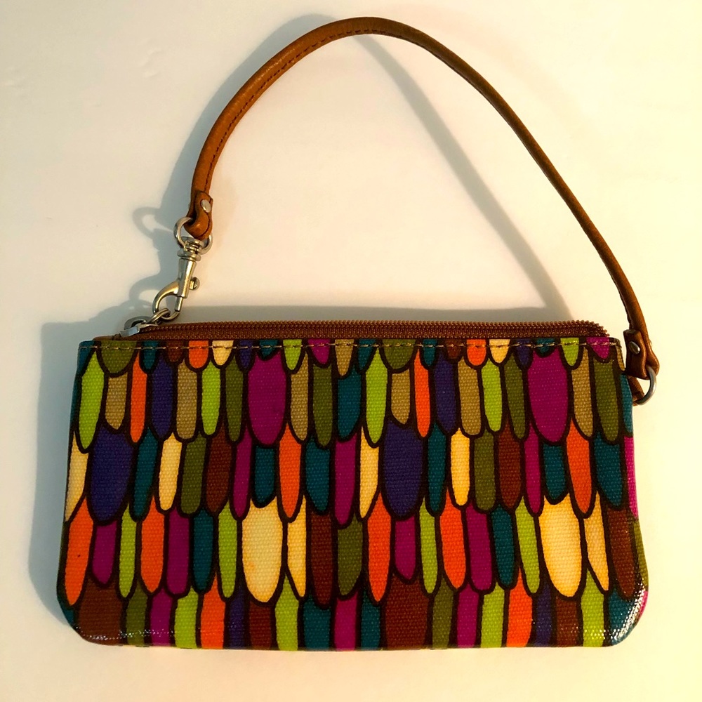 Fossil Multi-Color “Key-Per” Wristlet Clutch Wall… - image 4